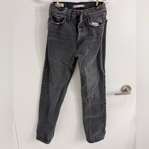 NEW Women's Levi's® High Rise Wedgie Straight Jeans Black 25